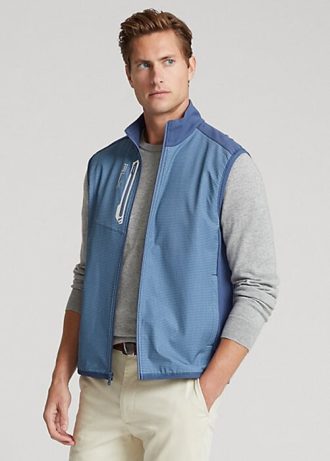 Chaleco Ralph Lauren Performance French Terry azul claro para hombre