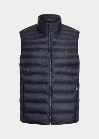 Chaleco Ralph Lauren plegable para hombre, color azul marino
