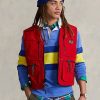 Chaleco utilitario impermeable Ralph Lauren rojo para hombre Chaleco utilitario impermeable Ralph Lauren rojo para hombre