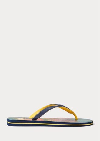 Chanclas multicolor Ralph Lauren Bolt Tie-Dye para hombre