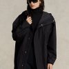 Chaqueta cortavientos impermeable con capucha para mujer de Ralph Lauren, color negro Chaqueta cortavientos impermeable con capucha para mujer de Ralph Lauren, color negro