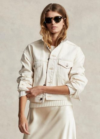 Chaquetas de camionero blancas Ralph Lauren The New Denim Project para mujer Chaquetas de camionero blancas Ralph Lauren The New Denim Project para mujer