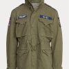 Chaquetas de campo icónicas Ralph Lauren para hombre en azul oliva Chaquetas de campo icónicas Ralph Lauren para hombre en azul oliva