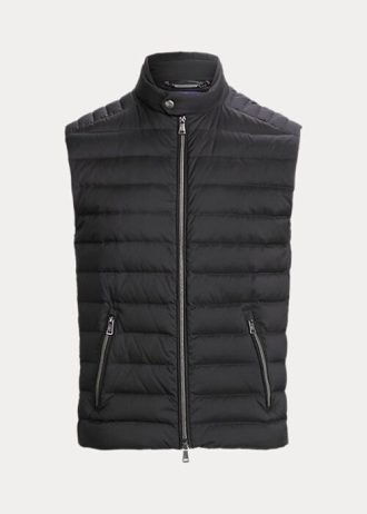 Chaquetas de gamuza Ralph Lauren Otis para hombre, color negro