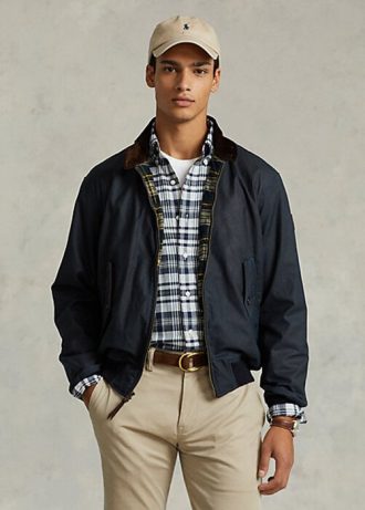 Chaquetas de hule Ralph Lauren para hombre en azul marino
