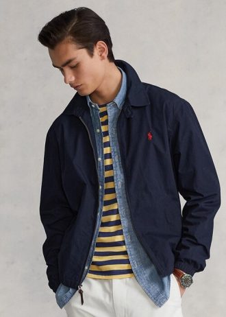 Chaquetas de popelina Ralph Lauren Bayport para hombre en azul marino