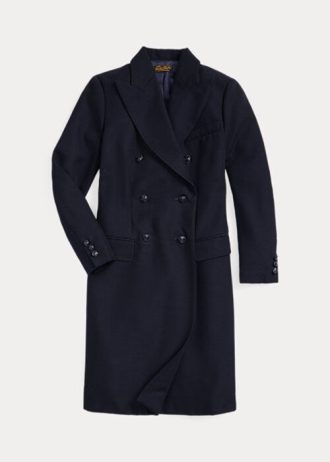 Chaquetas de sarga de lana Ralph Lauren para mujer en color azul marino