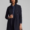 Chaquetas de sarga de lana Ralph Lauren para mujer en color azul marino Chaquetas de sarga de lana Ralph Lauren para mujer en color azul marino