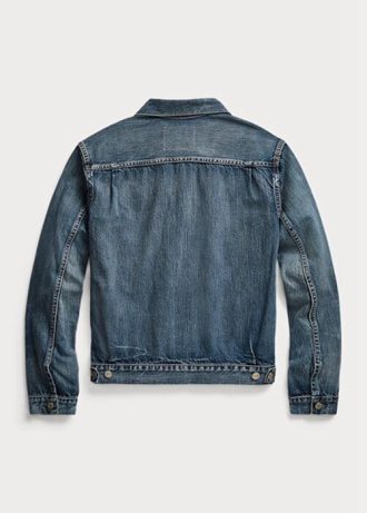 Chaquetas estilo camionero de mezclilla azul Ralph Lauren Overdale Indigo para hombre