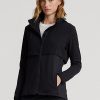 Chaquetas híbridas con capucha plegable Ralph Lauren para mujer, color negro Chaquetas híbridas con capucha plegable Ralph Lauren para mujer, color negro