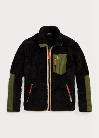 Chaquetas híbridas cortavientos Ralph Lauren negras para hombre
