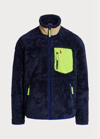Chaquetas híbridas cortavientos Ralph Lauren para hombre en color azul marino
