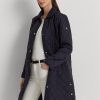 Chaquetas largas acolchadas Ralph Lauren para mujer en color azul marino Chaquetas largas acolchadas Ralph Lauren para mujer en color azul marino