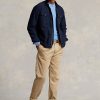 Chaquetas Oxford teñidas en prenda Ralph Lauren para hombre, color azul marino Chaquetas Oxford teñidas en prenda Ralph Lauren para hombre, color azul marino