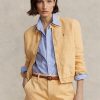 Cortavientos de lino Ralph Lauren para mujer en color caqui Cortavientos de lino Ralph Lauren para mujer en color caqui