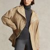 Cortavientos impermeable ripstop amarillo Ralph Lauren para mujer