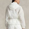 Cortavientos Ralph Lauren plegable de tejido antidesgarro blanco para mujer Cortavientos Ralph Lauren plegable de tejido antidesgarro blanco para mujer