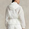 Cortavientos Ralph Lauren translúcido plegable para mujer, color blanco Cortavientos Ralph Lauren translúcido plegable para mujer, color blanco