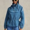 Cortavientos Ripstop plegable azul Ralph Lauren para mujer