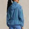 Cortavientos Ripstop plegable azul Ralph Lauren para mujer