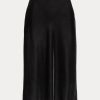Faldas acampanadas de terciopelo Ralph Lauren negras para mujer
