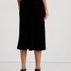 Faldas acampanadas de terciopelo Ralph Lauren negras para mujer