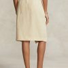 Faldas cruzadas de lino Ralph Lauren beige para mujer
