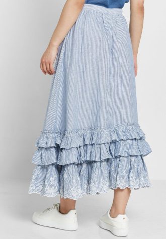 Faldas de cintura alta con volantes de Ralph Lauren para mujer en azul