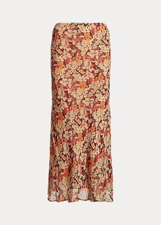 Faldas de georgette arrugadas con flores de Ralph Lauren para mujer