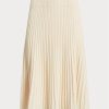 Faldas de punto de lino y algodón Ralph Lauren para mujer en color crema Faldas de punto de lino y algodón Ralph Lauren para mujer en color crema