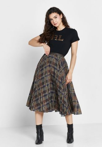 Faldas plisadas de cintura alta multicolores para mujer de Ralph Lauren