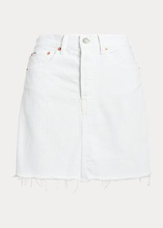 Faldas tubo de mezclilla Ralph Lauren blancas para mujer