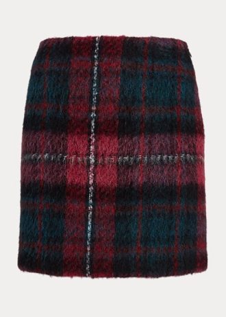 Faldas tubo de mohair a cuadros multicolor de Ralph Lauren para mujer