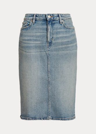 Faldas vaqueras Ralph Lauren azul claro para mujer Faldas vaqueras Ralph Lauren azul claro para mujer