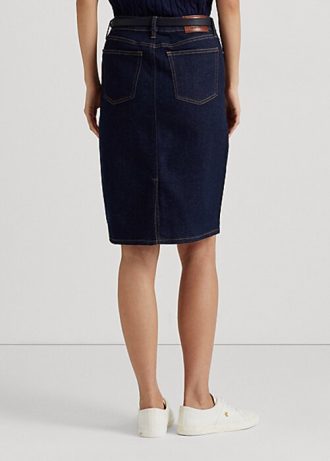 Faldas vaqueras Ralph Lauren para mujer en color azul marino Faldas vaqueras Ralph Lauren para mujer en color azul marino