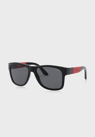 Gafas de sol cuadradas Ralph Lauren 0PH4162 para hombre, color negro