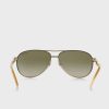 Gafas de sol de aviador Ralph Lauren 0RA4004 doradas para mujer