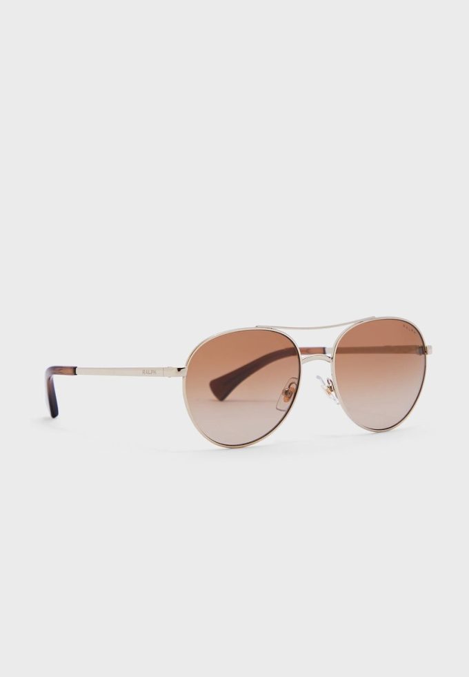 Gafas de sol de aviador Ralph Lauren 0Ra4135 plateadas para mujer
