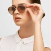 Gafas de sol de aviador Ralph Lauren 0Ra4135 plateadas para mujer