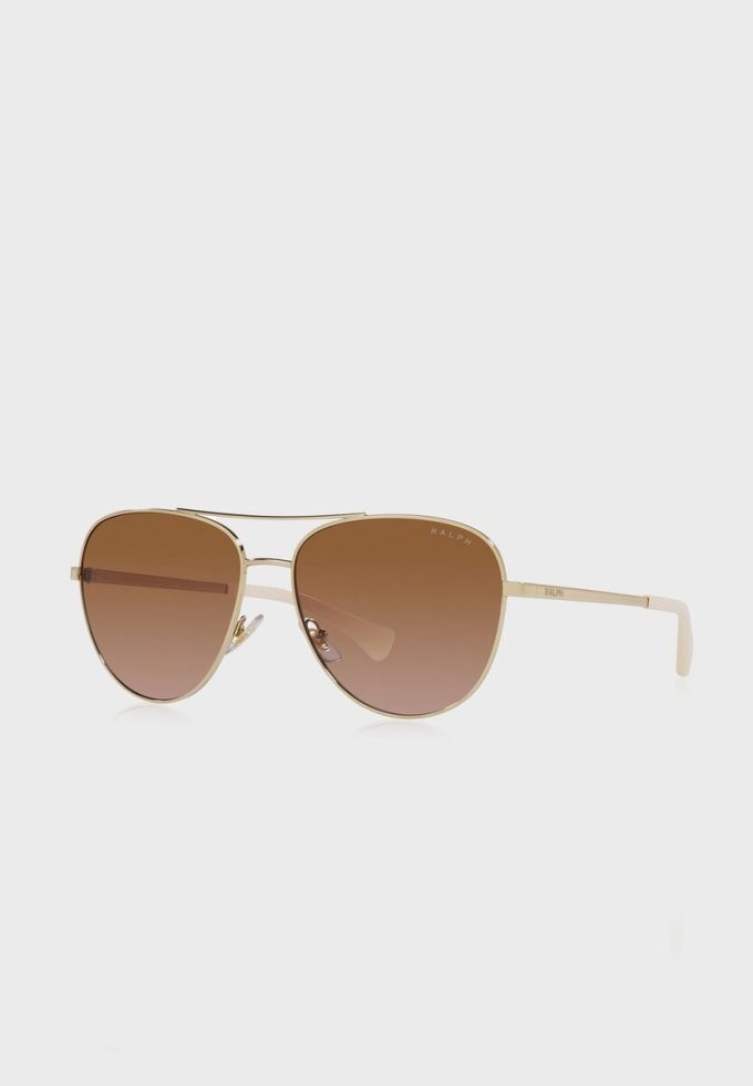Gafas de sol de aviador Ralph Lauren 0Ra4139 doradas para mujer Gafas de sol de aviador Ralph Lauren 0Ra4139 doradas para mujer
