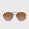 Gafas de sol de aviador Ralph Lauren 0Ra4139 doradas para mujer Gafas de sol de aviador Ralph Lauren 0Ra4139 doradas para mujer