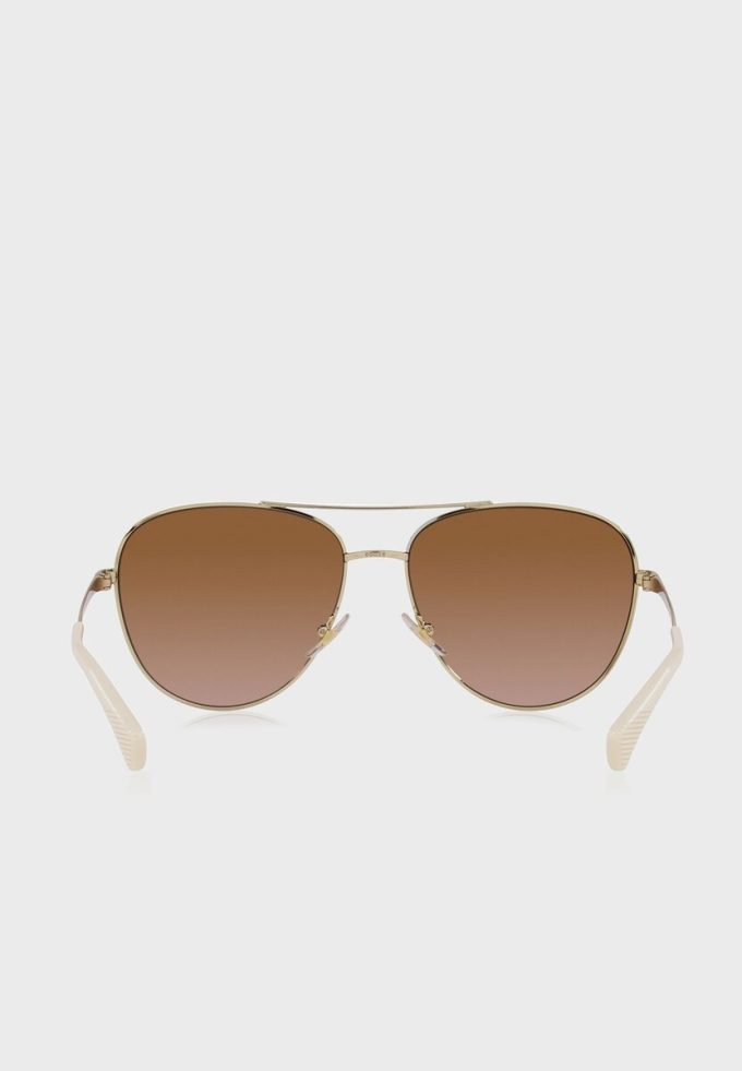 Gafas de sol de aviador Ralph Lauren 0Ra4139 doradas para mujer Gafas de sol de aviador Ralph Lauren 0Ra4139 doradas para mujer