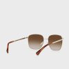 Gafas de sol extragrandes Ralph Lauren 0Ra4136 doradas para mujer