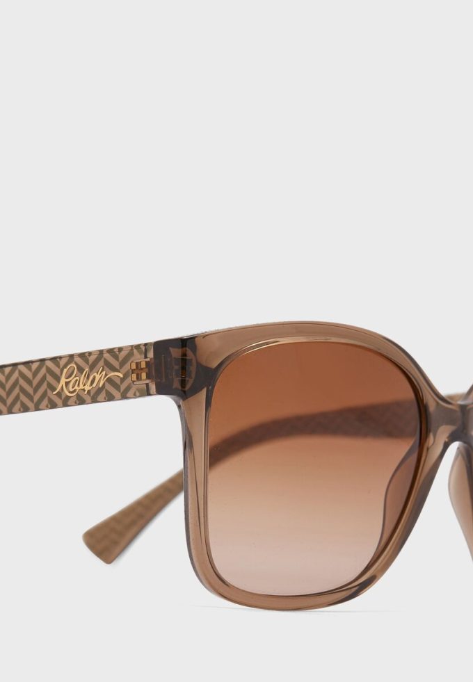 Gafas de sol extragrandes Ralph Lauren 0Ra5268 para mujer, color marrón