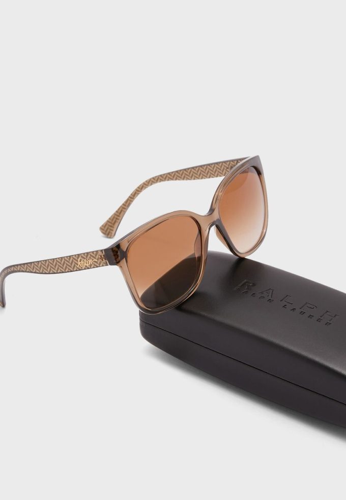 Gafas de sol extragrandes Ralph Lauren 0Ra5268 para mujer, color marrón