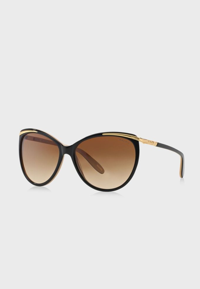 Gafas de sol Ralph Lauren 0RA5150 Cat Eye para mujer, color negro Gafas de sol Ralph Lauren 0RA5150 Cat Eye para mujer, color negro