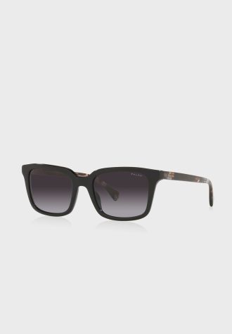 Gafas de sol rectangulares Ralph Lauren 0Ra5287 para mujer, color negro