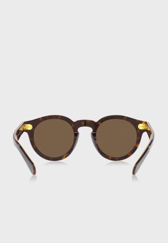 Gafas de sol redondas Ralph Lauren 0Ph4165 para hombre, color marrón