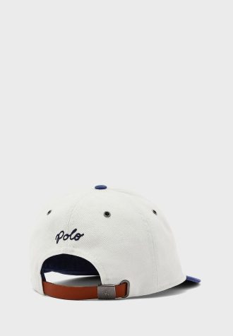 Gorras planas con el logotipo de Ralph Lauren para hombre en color blanco