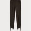 Leggings Ralph Lauren con cremallera lateral elástica y estribo para mujer, color marrón Leggings Ralph Lauren con cremallera lateral elástica y estribo para mujer, color marrón